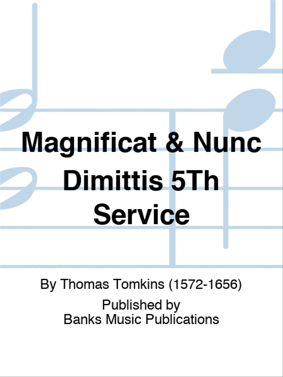 Magnificat & Nunc Dimittis 5Th Service 4-Part scores gallery preview page 1