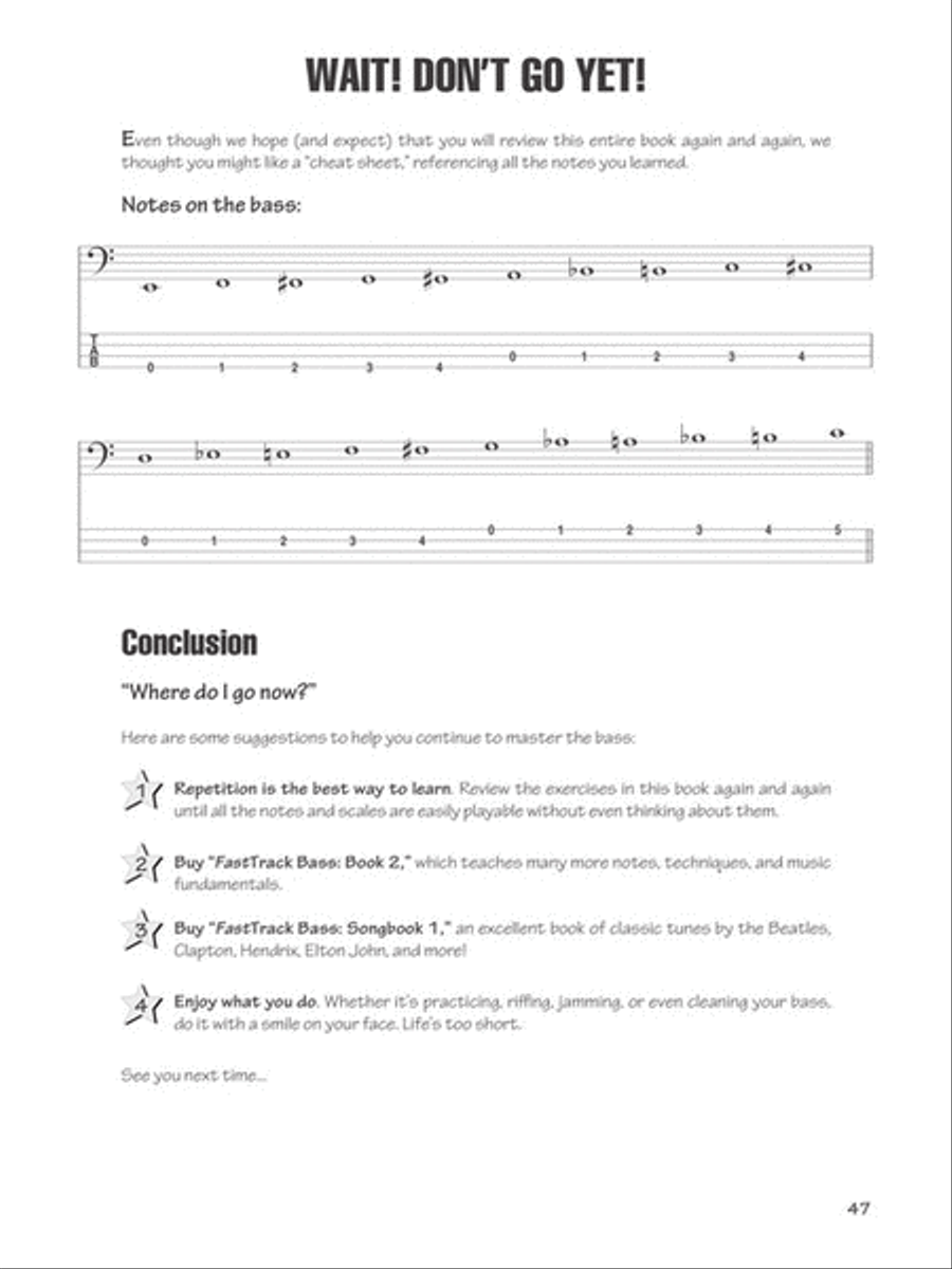 FastTrack Bass Method – Book 1 Bass Guitar Tablature scores gallery preview page 14