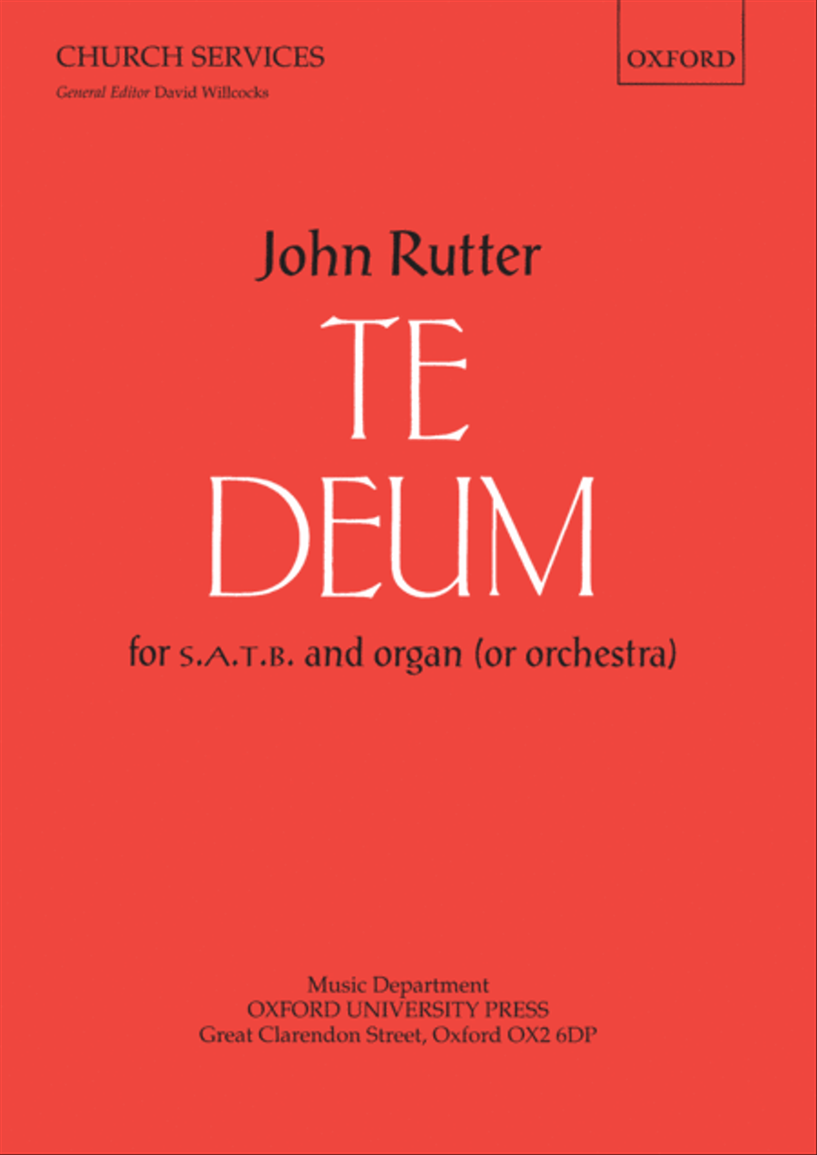 Te Deum 4-Part scores gallery preview page 1