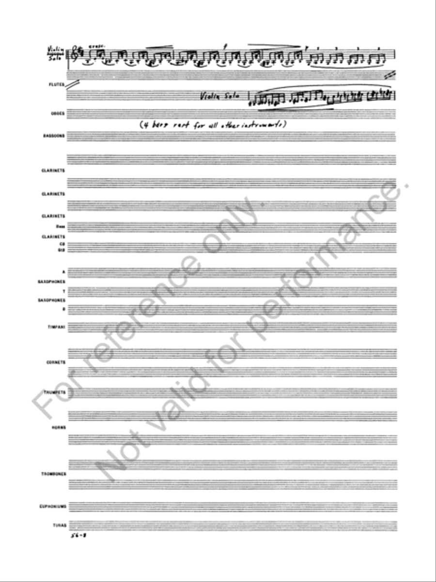 Concerto for Violin by Peter Ilyich Tchaikovsky Concert Band - Sheet Music page 10