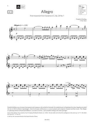 Allegro (Grade 6, list A3, from the ABRSM Piano Syllabus 2023 & 2024)