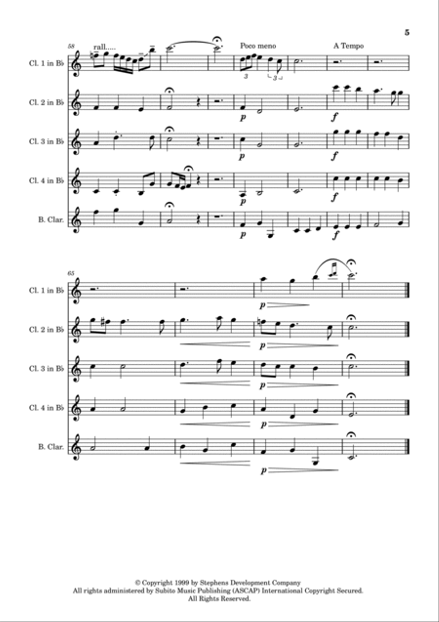 Largo Woodwind Ensemble scores gallery preview page 6