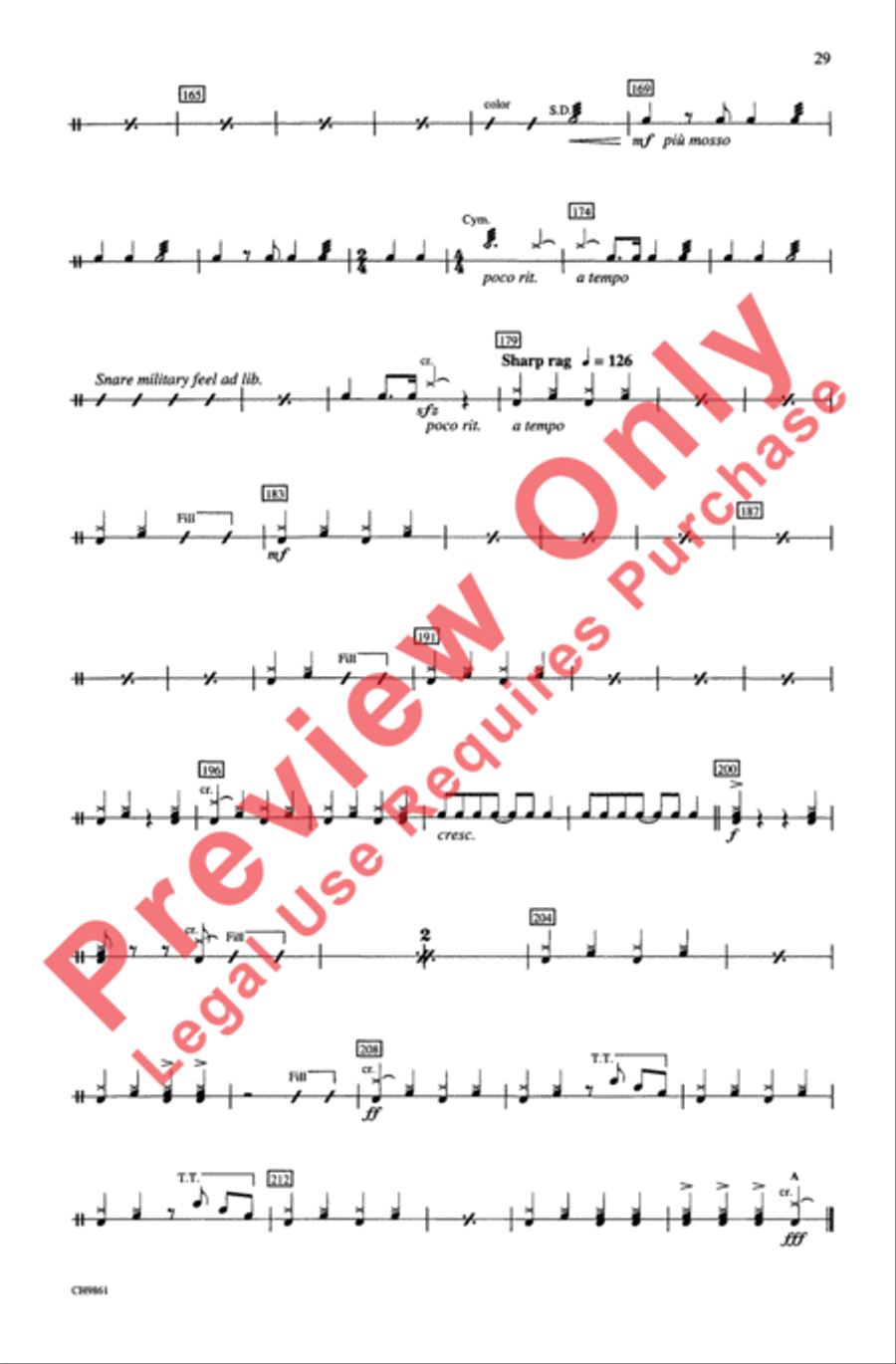 Ragtime (Choral Selections) 3-Part scores gallery preview page 29