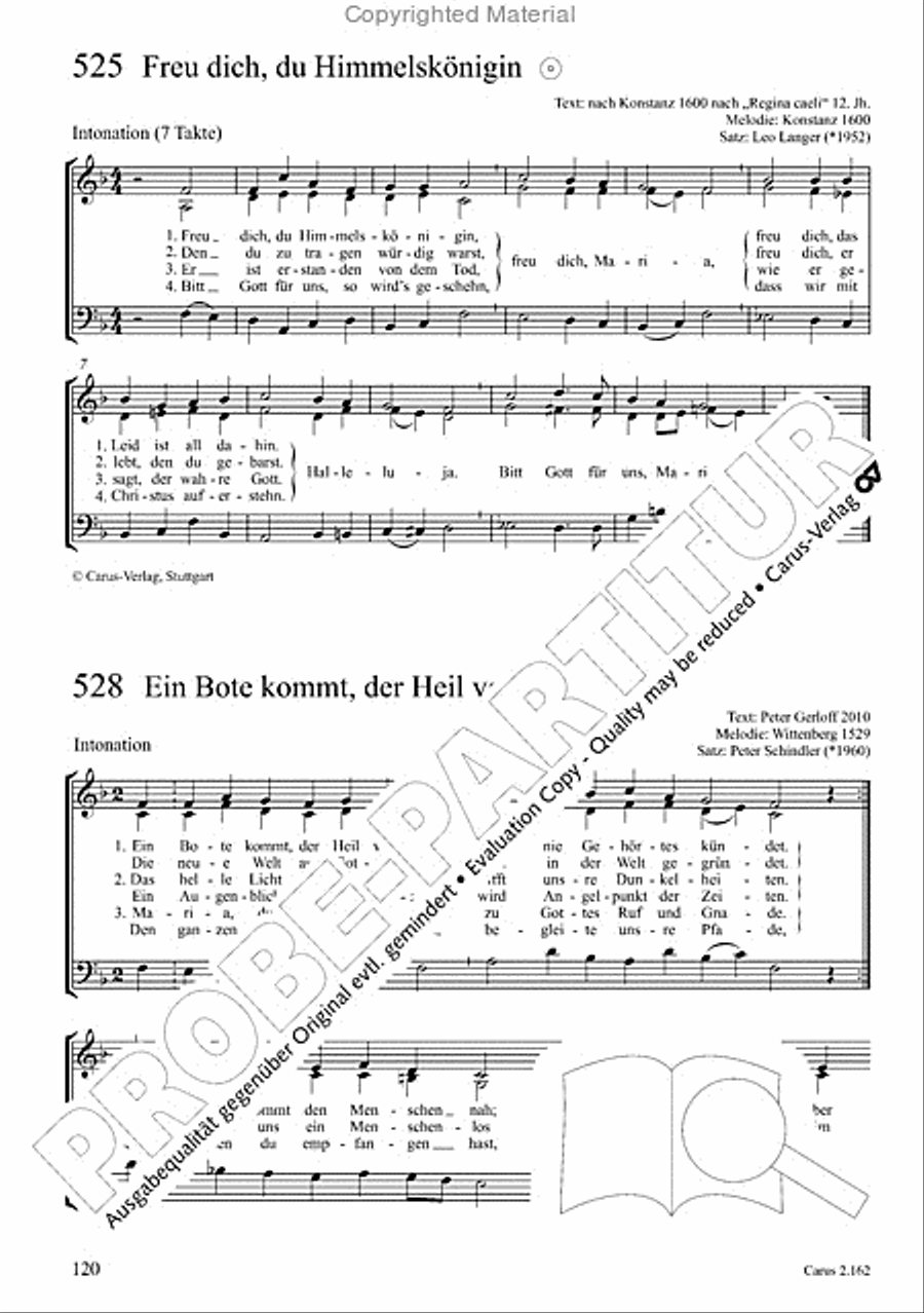 Chorbuch Gotteslob SAM 3-Part scores gallery preview page 121