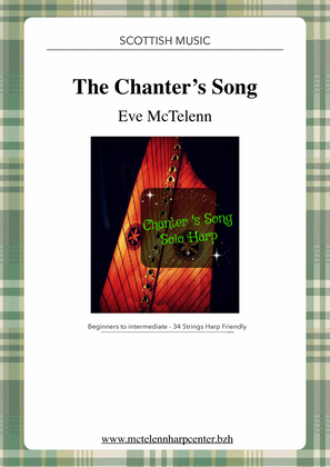Book cover for Chanter's Song - intermediate & 34 String Harp | McTelenn Harp Center