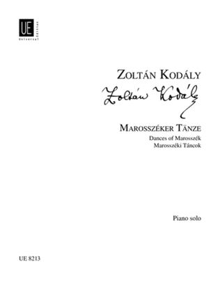 Book cover for Dances of Marroszek, Piano