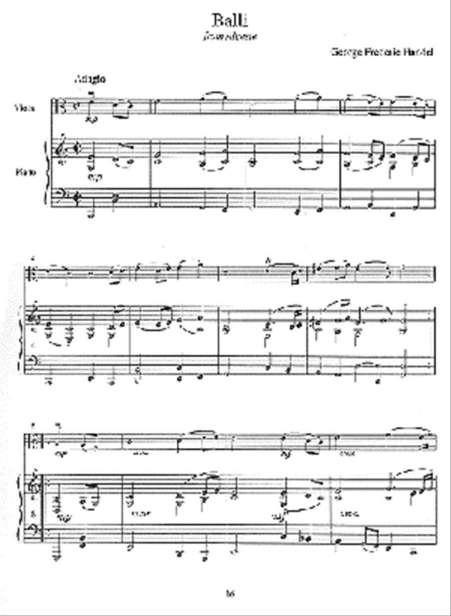 The Student Violist: Handel Viola Solo scores gallery preview page 3