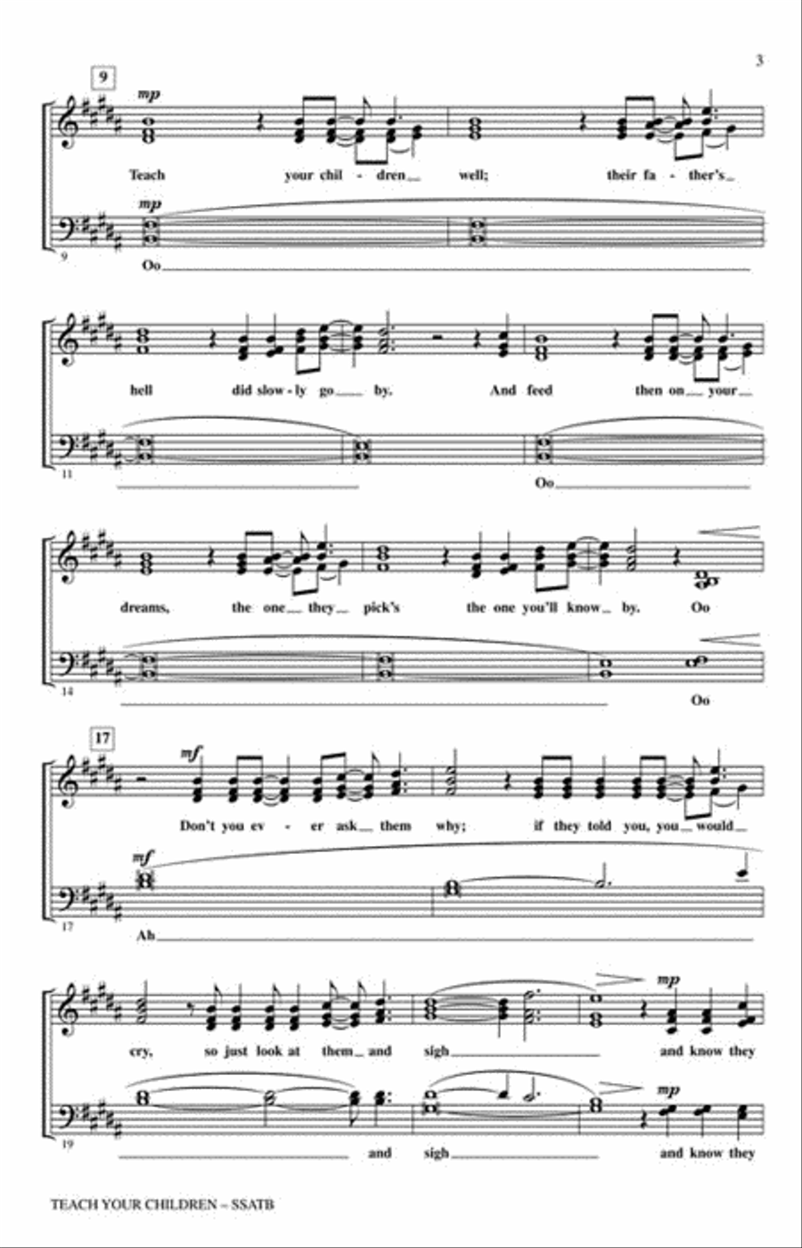 Teach Your Children SSATB scores gallery preview page 3