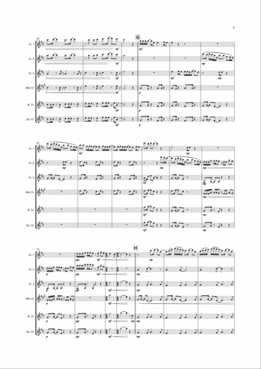 A Thousand Miles Woodwind Ensemble scores gallery preview page 5