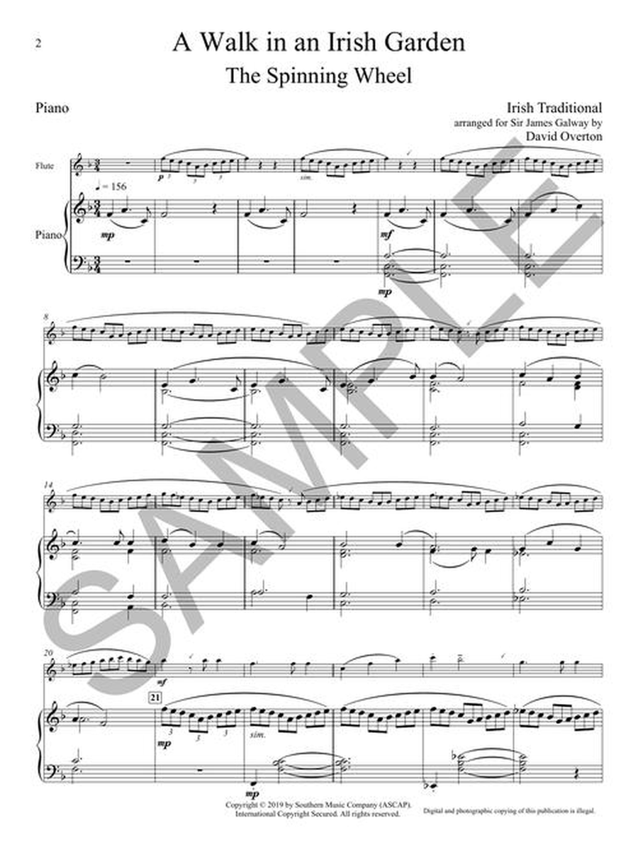 A Walk in an Irish Garden Flute Solo scores gallery preview page 4