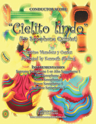 Book cover for Cielito lindo (for Saxophone Quintet SATTB or AATTB)