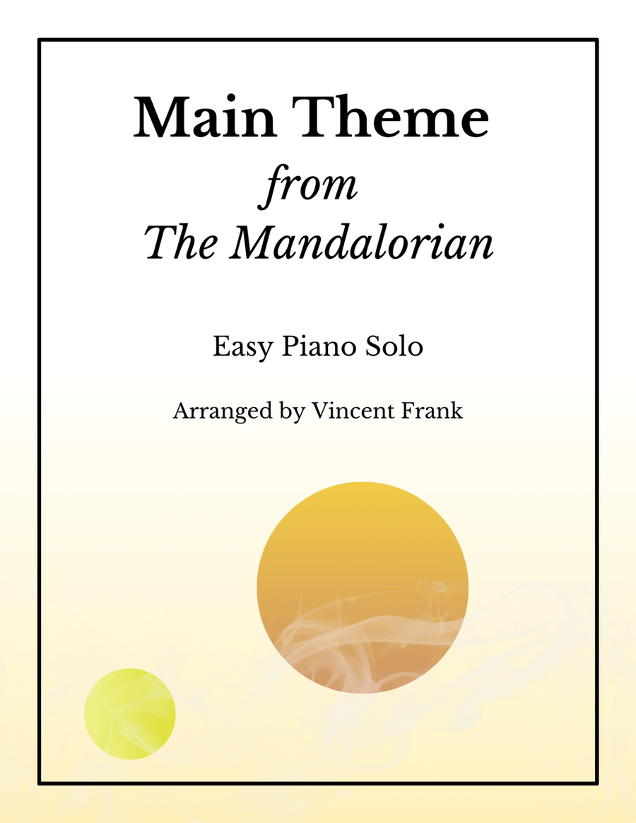 Theme From The Mandalorian Easy Piano scores gallery preview page 1