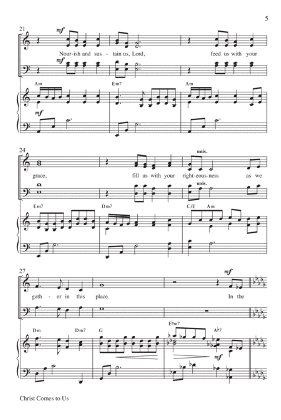Christ Comes to Us 4-Part scores gallery preview page 4
