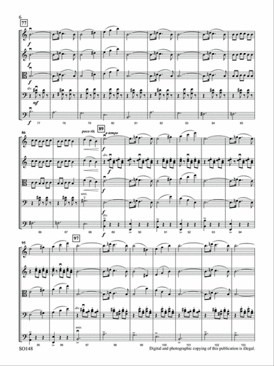 Waltz (from Masquerade Suite) - Full Score String Orchestra scores gallery preview page 6
