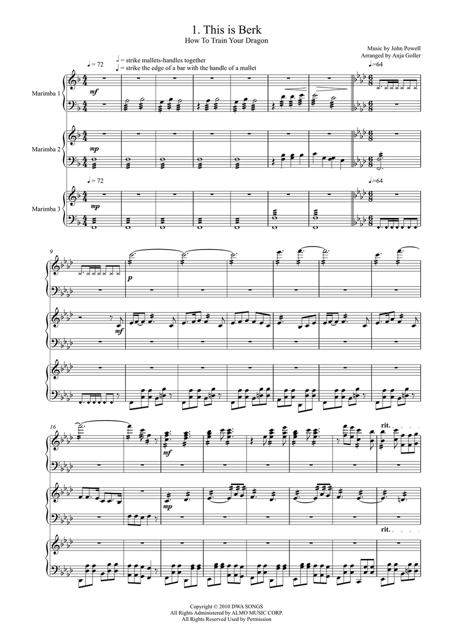 This Is Berk This Is Berk Percussion Ensemble scores gallery preview page 1