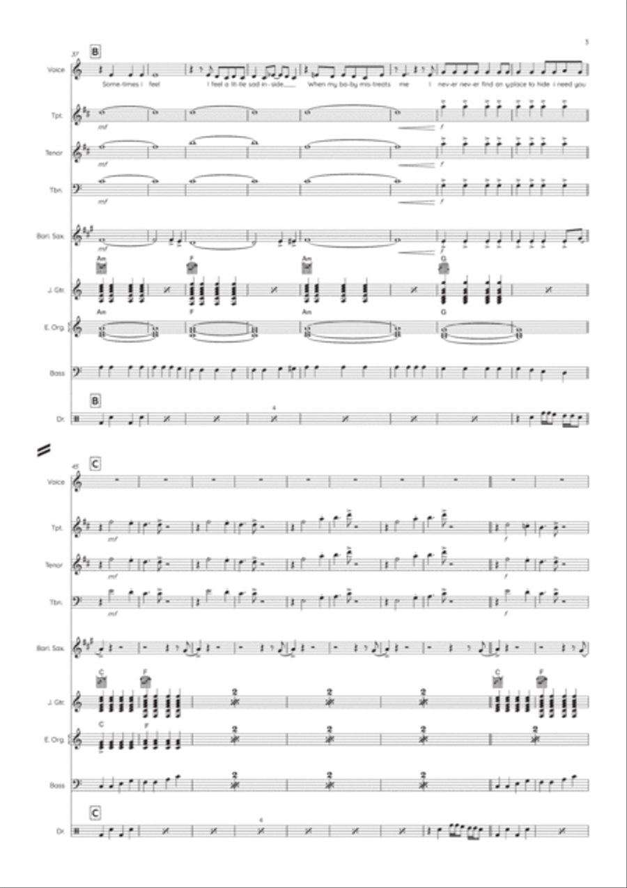 Everybody Needs Somebody To Love Voice scores gallery preview page 4