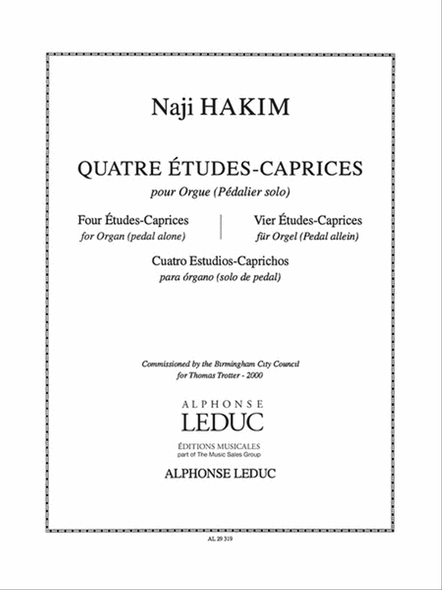 4 Etudes-caprices (organ)