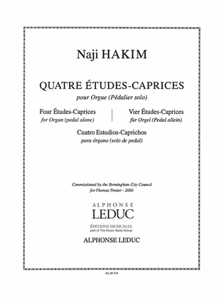 Book cover for 4 Etudes-caprices (organ)