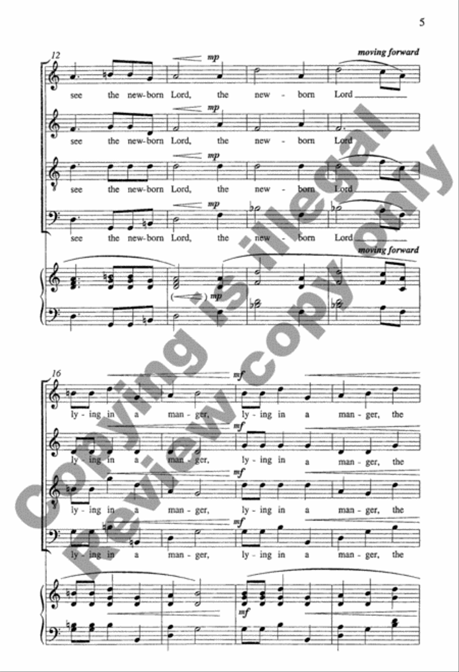 Wonders of Christmas I: 1. How Great a Mystery 4-Part scores gallery preview page 5