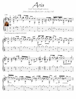 Bach for Guitar Aria BWV 988