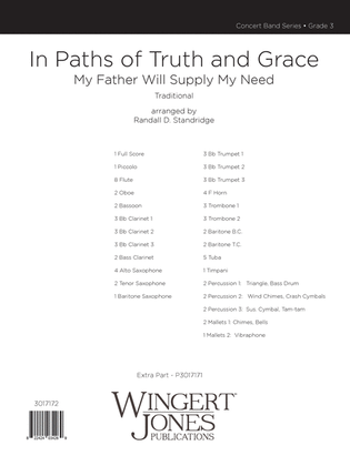 In Paths of Truth and Grace - Full Score