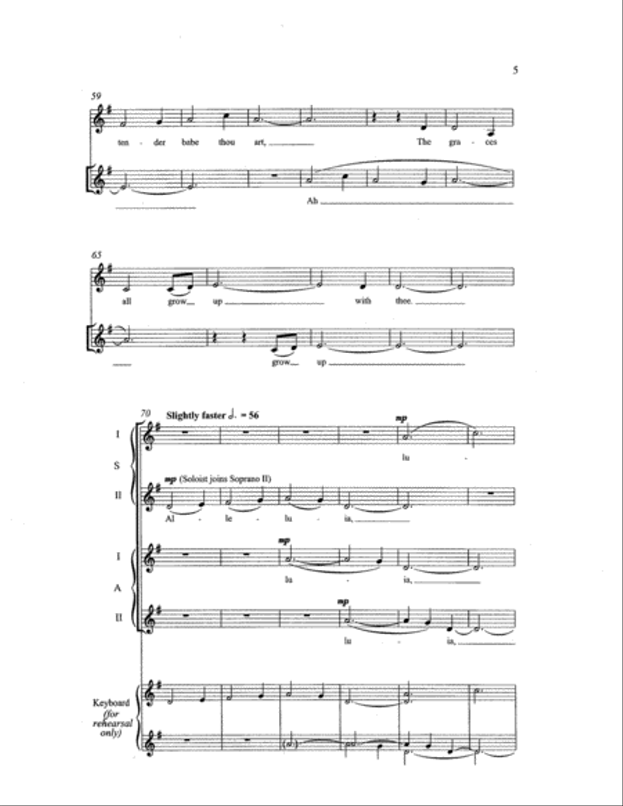 Hebrides Lullaby (The Christ Child's Lullaby) SA scores gallery preview page 4