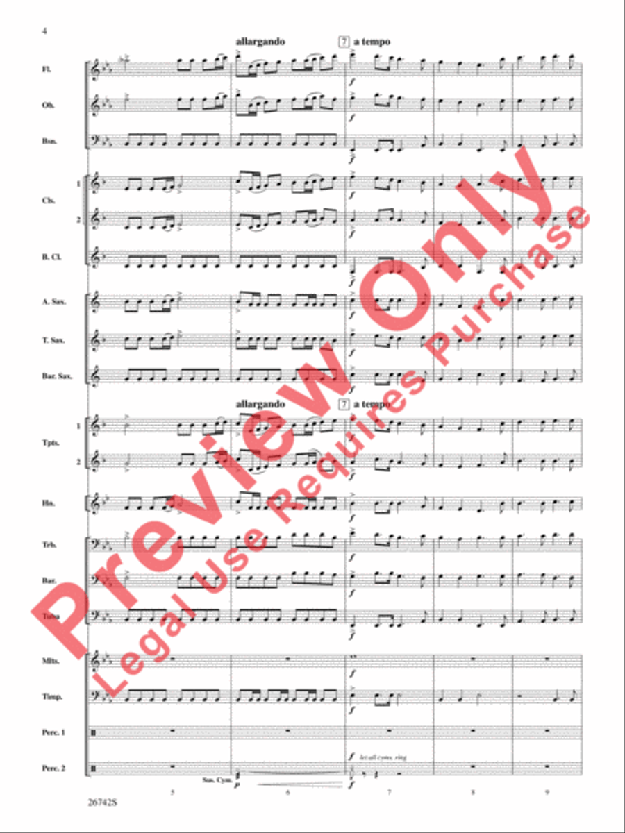 A Christmas Festival A Christmas Festival Concert Band scores gallery preview page 5