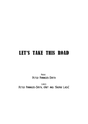 Let's take this road