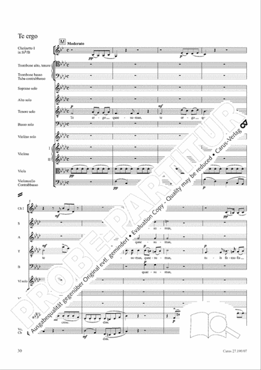 Te Deum 4-Part scores gallery preview page 38