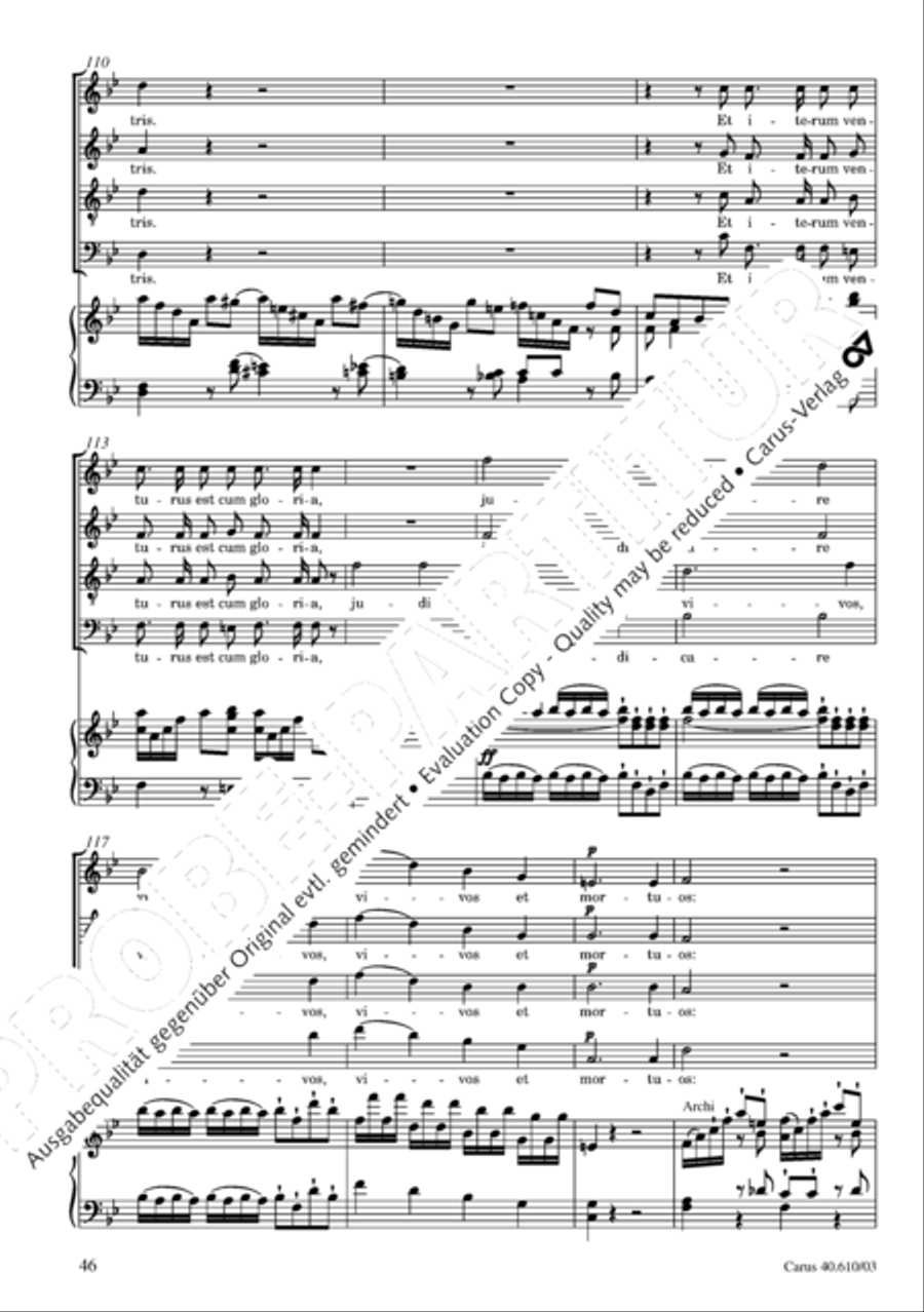 Theresienmesse in B 4-Part scores gallery preview page 47