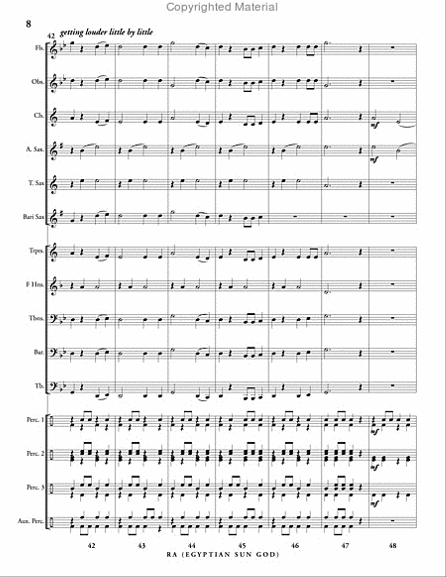 Ra: Egyptian Sun God Ra: Egyptian Sun God Concert Band scores gallery preview page 9