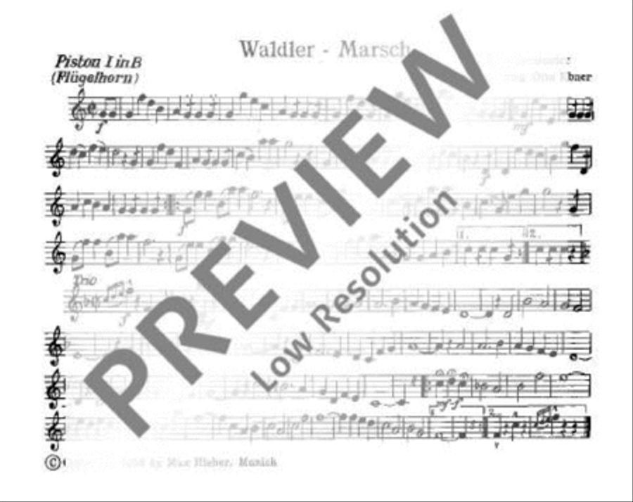 Holledauer Marsch/ Waldler-Marsch Concert Band scores gallery preview page 11