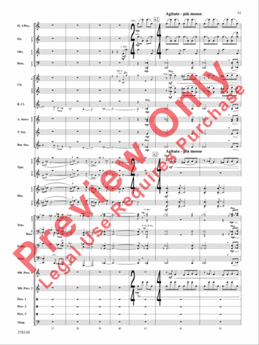 Symphonic Essay Concert Band scores gallery preview page 12