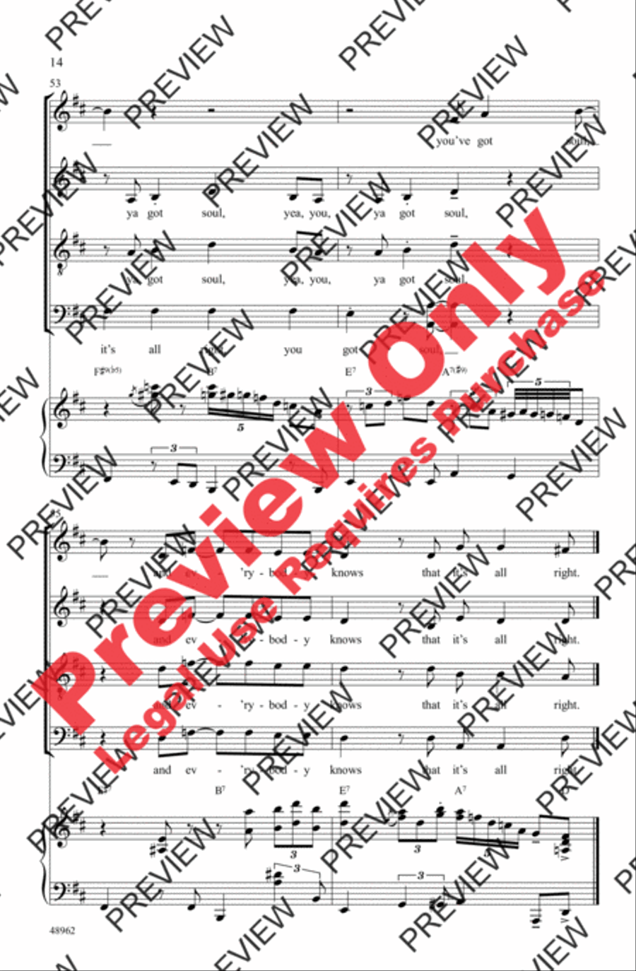 It's All Right 4-Part scores gallery preview page 14