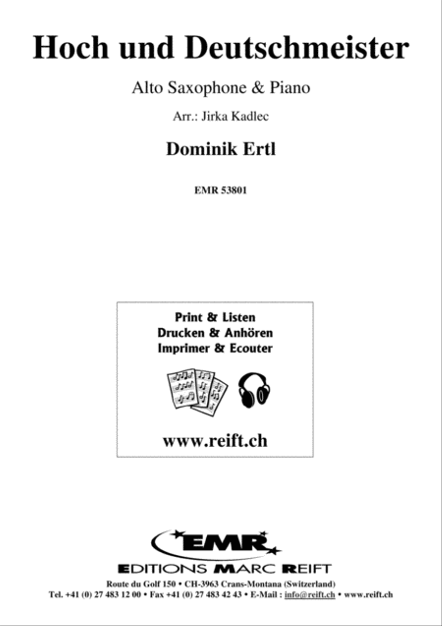 Hoch und Deutschmeister Alto Saxophone scores gallery preview page 2
