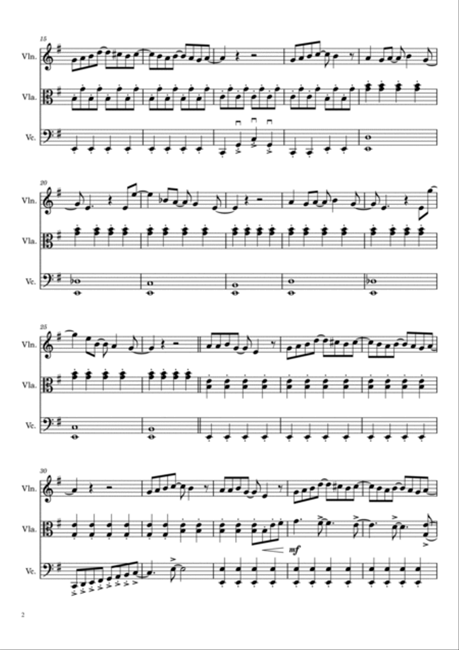 Eleanor Rigby String Trio scores gallery preview page 2