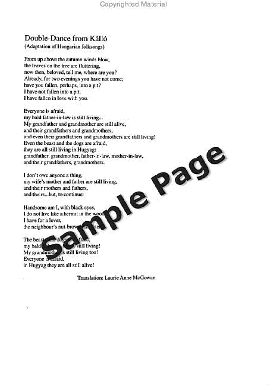 Kallai Kettos/Double Dance from Kallo 4-Part scores gallery preview page 6