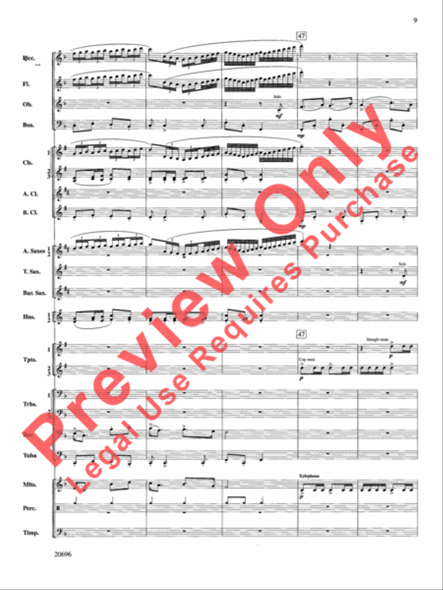 Welsh Ayres & Dances Concert Band scores gallery preview page 10