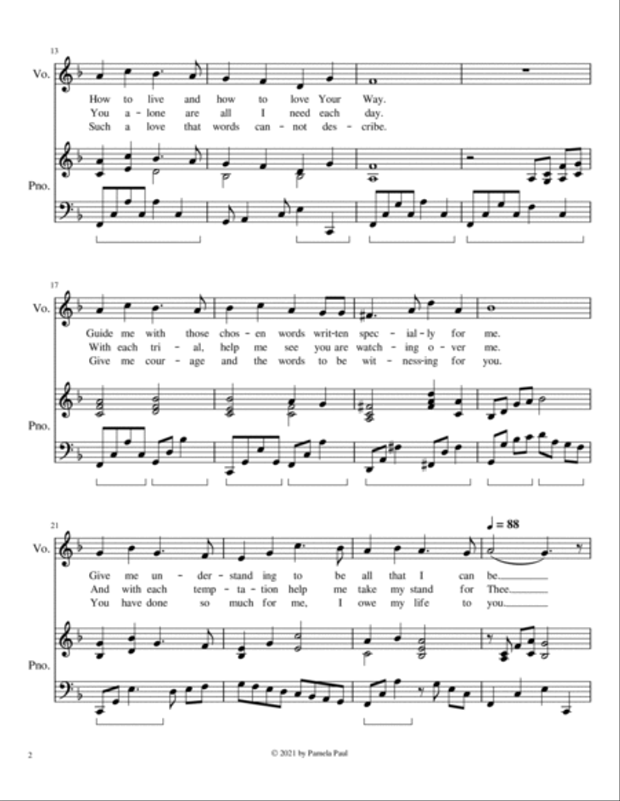 Tell Me, LORD Tell Me, LORD Low Voice scores gallery preview page 2