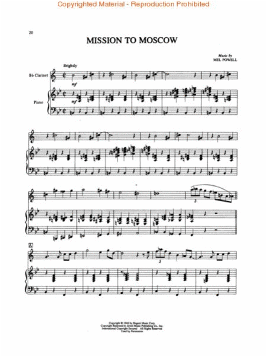 Benny Goodman – Composer/Artist Clarinet Solo scores gallery preview page 3