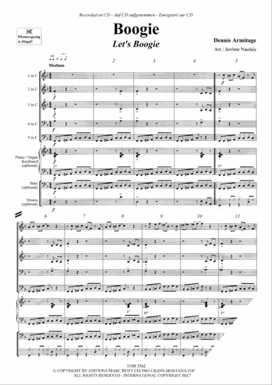 Boogie Boogie Concert Band scores gallery preview page 3