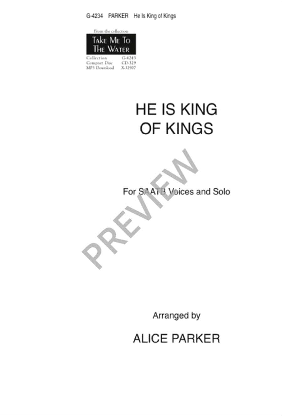 He Is King of Kings Choir scores gallery preview page 2