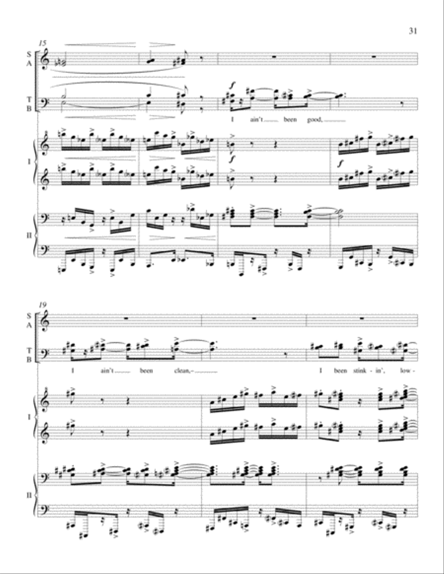 Afro-American Fragments Afro-American Fragments 4-Part scores gallery preview page 15
