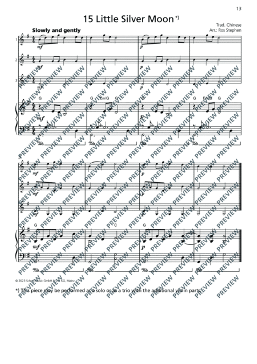 Violin Junior: Piano accompaniments 2 Violin Solo scores gallery preview page 13
