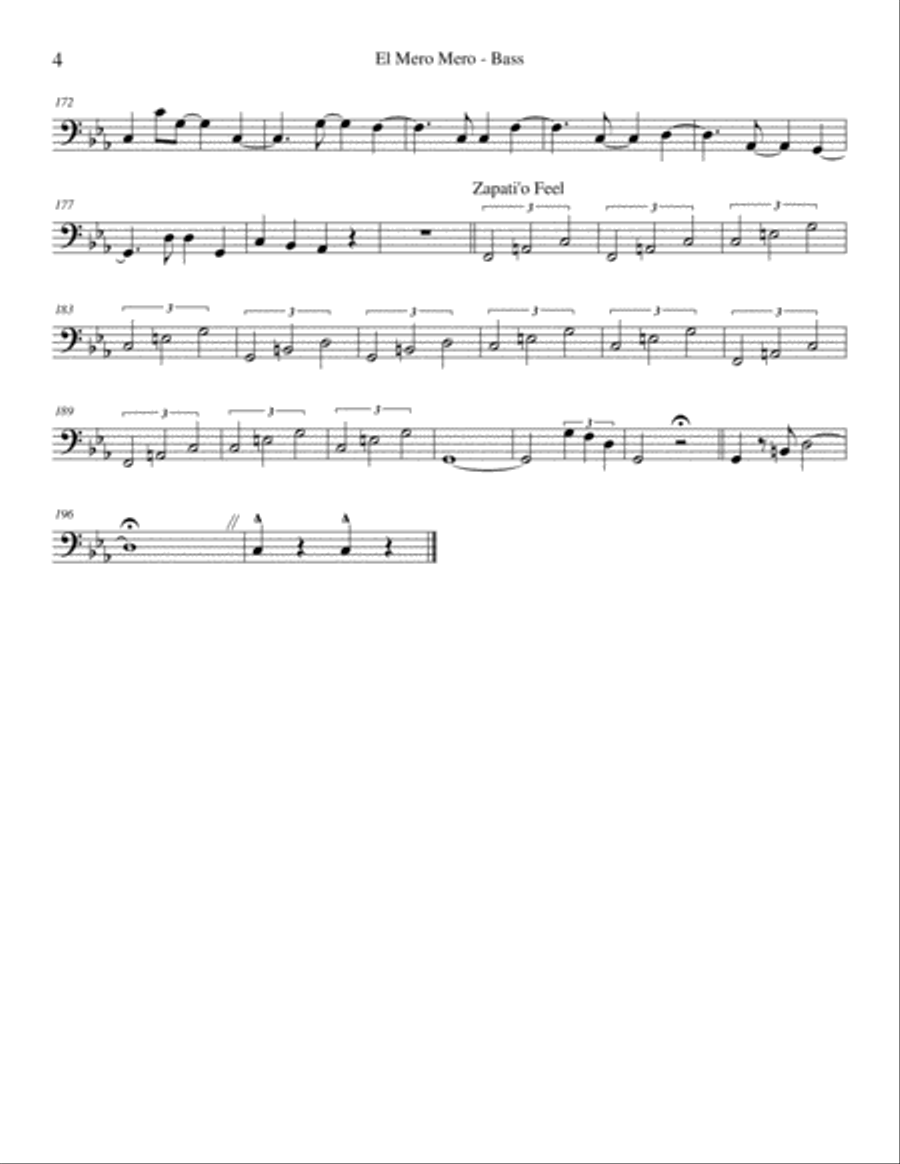 El Mero Mero Jazz Ensemble scores gallery preview page 4