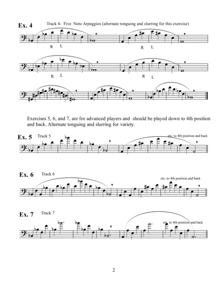 Daily Warm-Up and Maintenance for Brass Instruments- Trombone-Euphonium Bass Clef