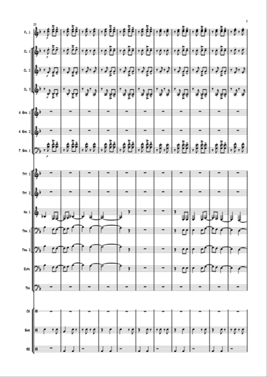Cangote Cangote Concert Band scores gallery preview page 5