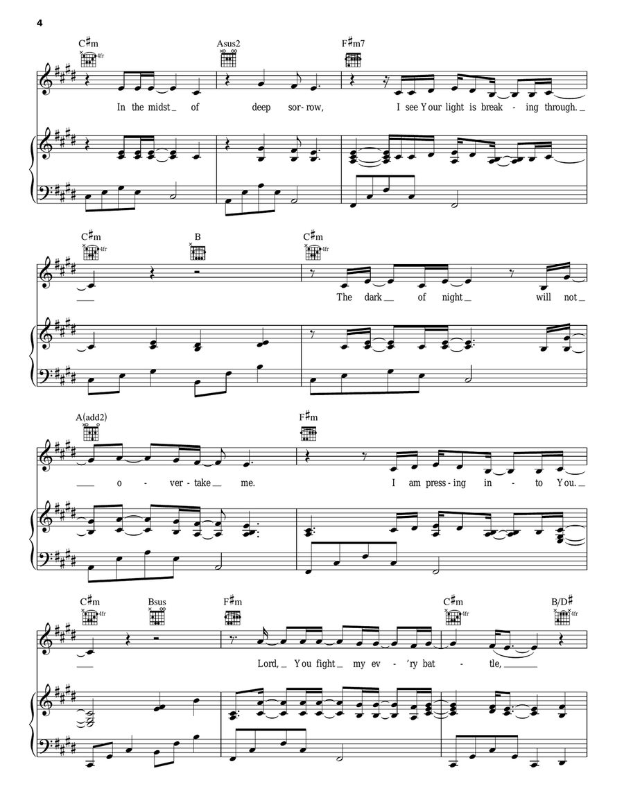 I Am Not Alone Acoustic Guitar scores gallery preview page 4