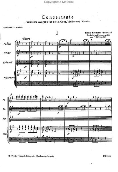 Concertante / Klavierstimme (Spielpartitur)