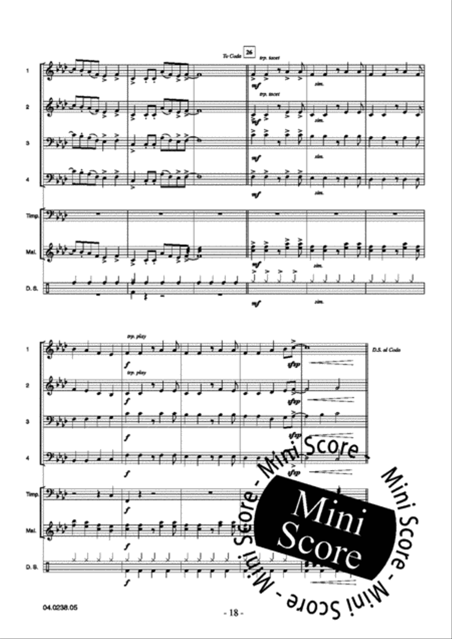 Adventure Games Brass Band scores gallery preview page 22
